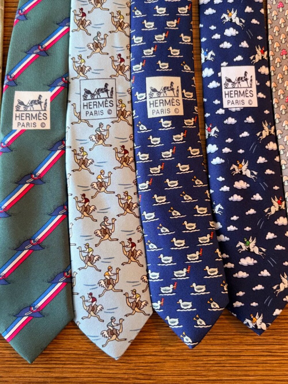 Vintage Hermes neckties $70 each - Picture 14 of 16